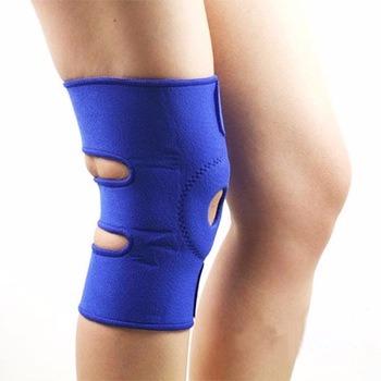 China Hot Selling Adjustable Knit Shock Absorption Hinged Knee Brace Support With Spring Support for sale