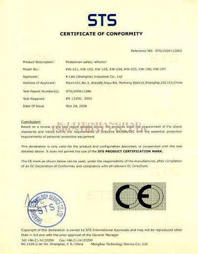 CE - K-Lite(shanghai) Industrial Co., Ltd.