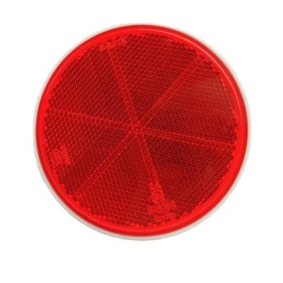 China Plastic Reflector Round Reflex Plastic Safety Reflector 80mm Trailer Light Reflectors for sale