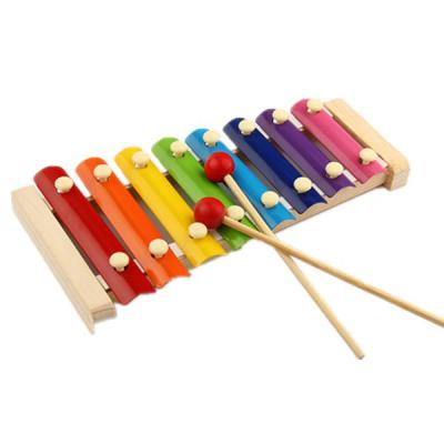 China Toy Classic Toy Kids Wooden Educational Sight 8 Note Octave MT007 Handpick Piano Musical Instrument Wooden Toys For Children for sale