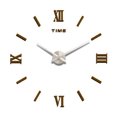 China LUMINOVA Amazone Oversized DIY Acrylic Wall Clock Roman Numerals Wall Clock Watch 3d Wall Clock for sale