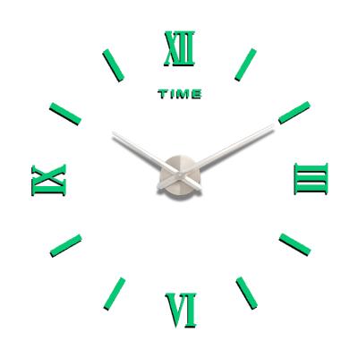 China BRIEF Wall Clock Home Decorative 3d Roman Numerals 3d Wall Clock Home Decorative Oversized Mirrored Clock 47 for sale