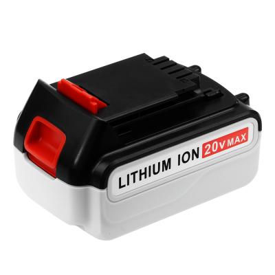 China Power Tools 20V 3000mAh Li-ion For Power Tool Rechargeable Batteries Black LB2X4020 Decker 20V Cordless Drill for sale