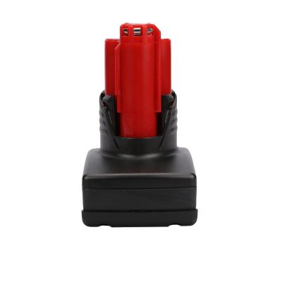 China Power Tools Power Tool Battery For Milwaukee 10.8V 12V Replacement N12 B6 B4 48-11-2460 3.0Ah for sale