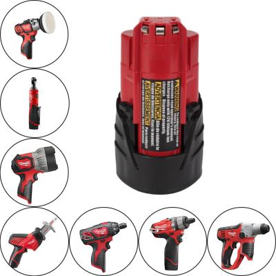 China Machine- 2021 New Machine Tool Battery Replacement Milwaukee 12V Batteries For Milwaukee Tool Battery Pack for sale