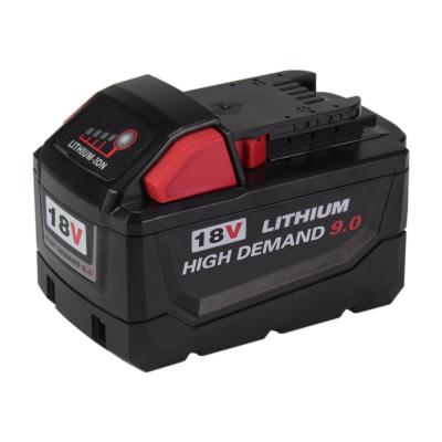 China Machine- Spare Battery High Capacity 18V 12.0Ah Li-ion Battery Rechargeable Power Tool Battery For Milwaukee for sale