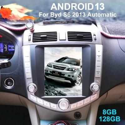 China GPS Car Multimedia VCR For Byd S6 2013 Tesla Screen Radio Navigation Wireless CarPlay 2Din Auto Stereo 8+128GB for sale