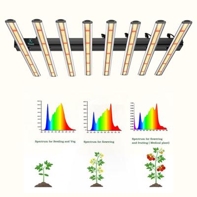 China Controller Indoor Greenhouse 8 Bars 1000w Full Dimming Or Spectrum Waterproof IP65 Knob Led To Grow Light Bar for sale