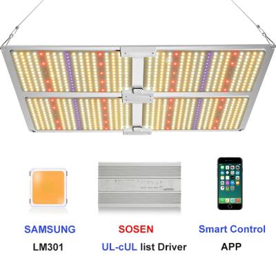 China Seed starting kl4000 led grow light panel lm301 led+App uv smart control ip65 led grow light full spectrum for indoor garden for sale