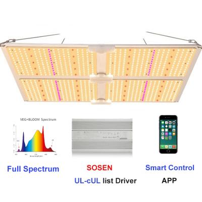 China Seed starting 440w full spectrum ip65 led grow light panel lm301 led+App UV smart control led grow light for indoor garden for sale