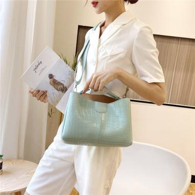 China Lady Diagonal Bag Women's Wholesale Lady Diagonal Bag Temperament PU Fashion Trend Trend Fashion Shoulder Bucket Bags for sale