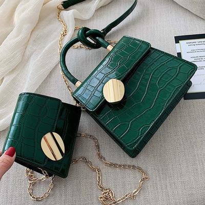 China 2021 Fashion Designer Messenger Bags Trendy Cross - Body Chain Stone Pattern Women Handbags for sale