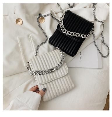 China Chian fashion cell phone stripe small stitched cross - body bags mini shoulder women designers bags purses shoulder for sale