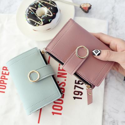 China Multi-Card Brand Brand Money Purse Clip Purse Women Ladies Small Leather Position Fashion Woman Female Card Wallets for sale