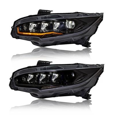 China Car Modified Lamp Modified Car Front Head Light Headlamp Led Headlight For Honda Civic 10th GEN 2016 - 2021 for sale