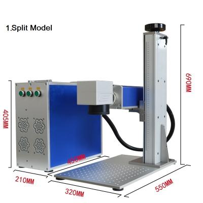 China Laser Fiber Marking Lazer Making Machines and Small Desktop Fiber Laser Marking Machine 20w/30w/50w /100w Metal and Plastic for sale