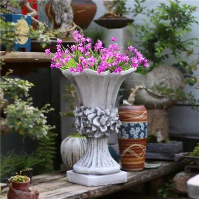 China Easy to use Big Cement Flowerpot Molds Planter Mould Flower Pot Mold Fiberglass And Silicone Material for Flower Pots Concrete Pouring for sale