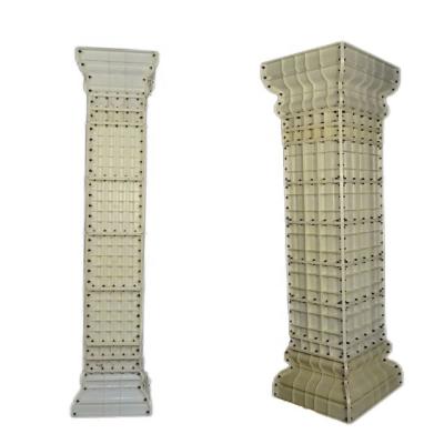 China Easy To Use ABS Cast In Place House Decorative Concrete Injection Roman Pillar Mold Square Cement Column Molds And Roman Pillar For Sale for sale