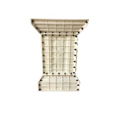 China Durable Plastic Easy To Use Pier Column Molds And Roman Pillar Base ABS Column Concrete Injection Square Roman Pillar Mold For Sale for sale