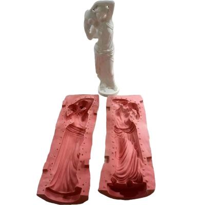 China Human Maid Easy To Use Holding A Clay Pot Latex Resin Statue Cement Fiberglass Angel Sculpture Silicone Molds 3D life size mold for sale