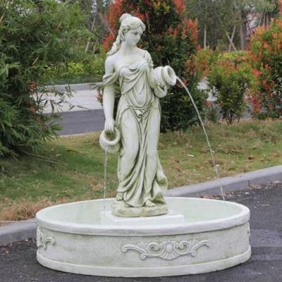 China Large Fiberglass Angel Water Fountain Molds Easy To Use Silicone Rubber For Concrete Cement Fountain Precast Molds for sale