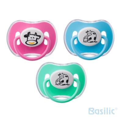 China BPA Free pink, cartoon baby silicone soother- orthodontic shape for sale