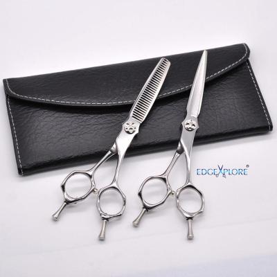 China Cutting and Thinning Shears Shape Design Beauty Hair Cutting Barber Scissors Hairstyle for sale