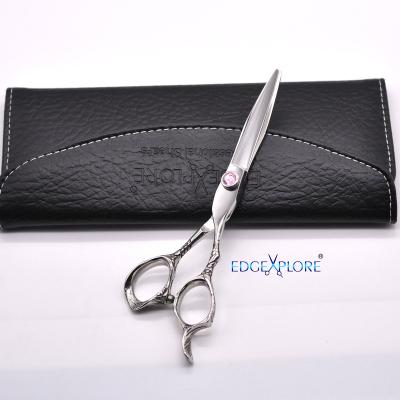 China Straight Handed Scissors 440c Japanese Steel Hair Shears Cutting Scissors Hair Tools Barber Scissors for sale