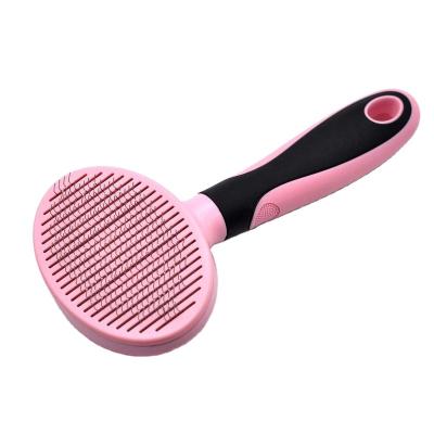 China Pet Self Cleaning Sustainable Slicker Slicker Sweep and Comb Grooming Brush for Small Medium Large Dogs Cats for sale