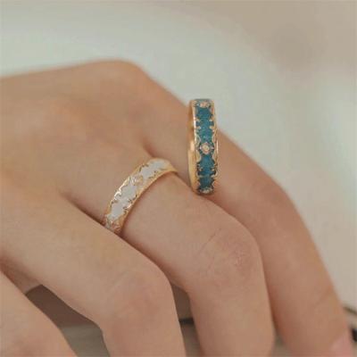 China Copper Fashion Ring For Women Girls Vintage Metal Fashion Jewelry Rings Casual/Sporty High Quality Women's Rings for sale