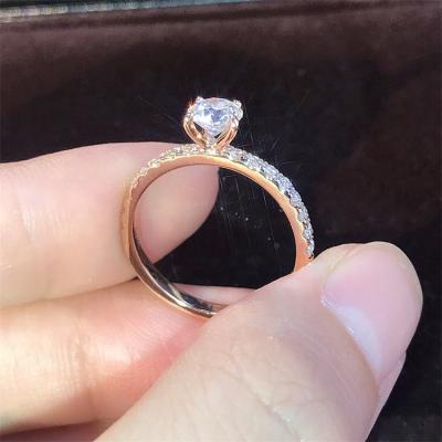 China Fashion Jewelry Casual/Sporty Rings Inlaid Rhinestone Stainless Steel Fine Jewelry Ring Engagement Jewelry Rings for sale