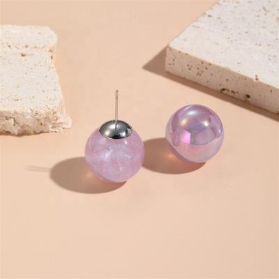 China Hot sale FASHIONABLE geometry shape fine baroque pearl earrings jewelry fashion pearl earrings round pearl earrings for sale