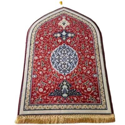 China Reversible Raschel Flannel 15mm Size Sponge Prayer Mat Mosque Blanket Carpets for sale