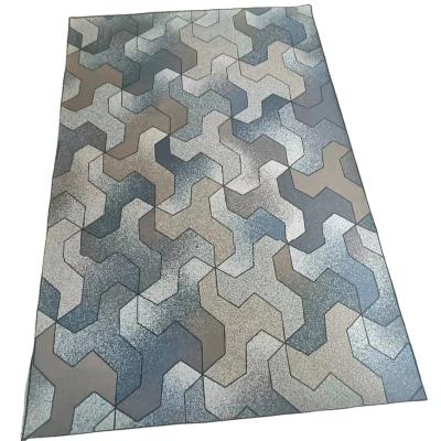 China Low Price Washable Custom Design Geometry Patterns 3D Printed Blankets For Living Room Christmas Blankets for sale