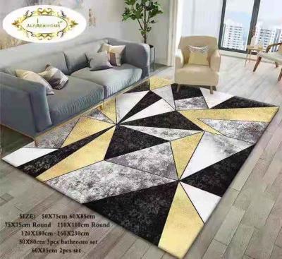 China Good Sale 2021 New Style Fashion Washable Patterns Large Digital Printed Area Rug Blanket for sale