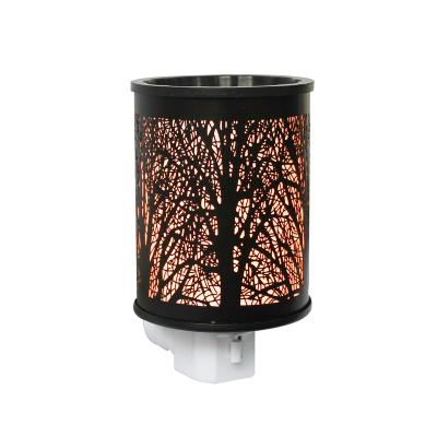 China Decorative Lights Wholesale Electric Aroma Wax Melt Heater Glass Pie Wax Oil Burner Scent Lamps Wall Lamp for sale