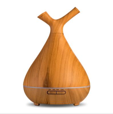 China 2021 New Ultrasonic Diffuser Branch Shaped Essential Oil Diffuser Wood Grain Desktop Luxury Aroma Diffusers Air Humidifier for sale