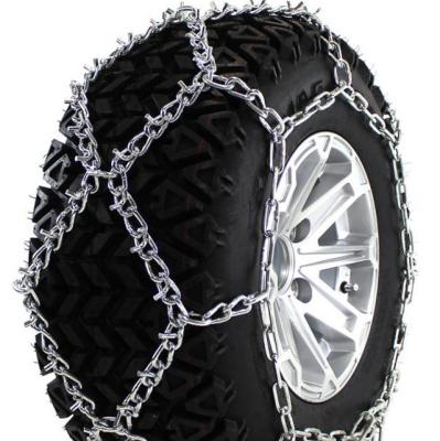 China HARDENED STEEL Diamond Pattern ATV Chain With U-Handle Studs Tire Chain for sale