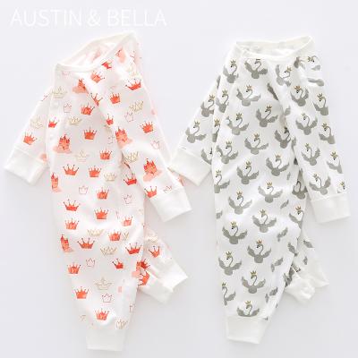 China 100% Cotton AustinBella/2021 Wholesale New Arrival Baby Clothes Baby Rompers Designer Spring Boy Romper for sale