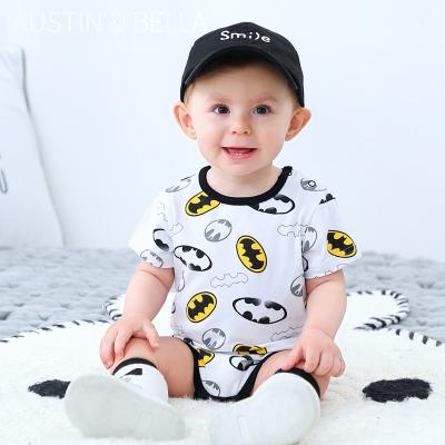 China Cotton 100% Custom Design Baby Boy Short Sleeve Jumpsuit Baby Romper Clothes High Quality Garment Manufacturer for sale