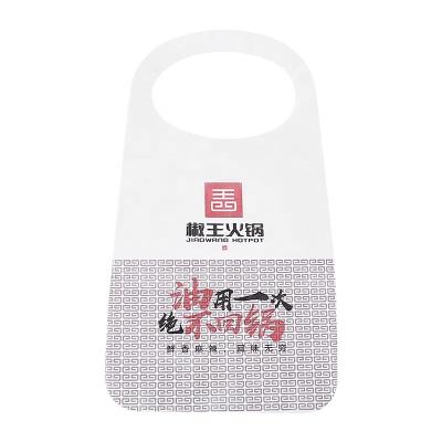 China Custom Antibacterial Hot Adult Plastic Disposable Non-Woven Waterproof Rooster Dental Paper Bibs Bibs For Apron for sale