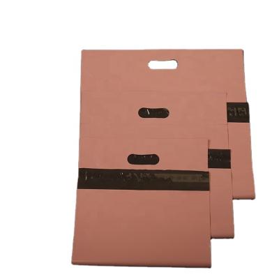 China Strong Adhesive / With Handle Guangzhou Quickly Deliver Pink Poly Mailer Plastic Poly Mailer Bag With Handle for sale