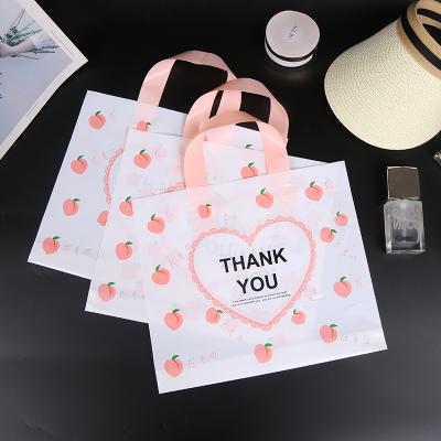 China Manufacturer Custom Blank Clear Recyclable Plastic Gift Bag Small Transparent Jewelery Thank You Shop Bag for sale