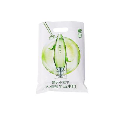 China Designer Wholesale Recyclable Gift Plastic Shopping Bags HDPE Die Cut Plastic Shopping Bag For Package for sale