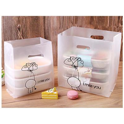 China Good Price Hand Food Storage Bag Plastic Packaging Pouch Moisture Proof Custom Bag Die Cut Transparent Takeout Bag for sale