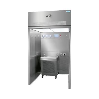 China Hotels Sophisticated Technology Laminar Airflow Cabinet Stainless Steel Vertical Laminar Airflow Distribution Booth for sale