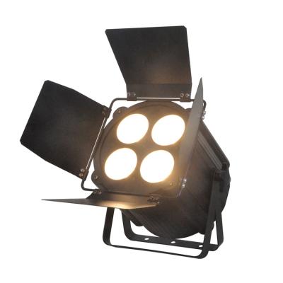 China Sports Stadiums 4x60W RGBW 4in1 LED Studio Spotlight Par Light Theater Stage Light with Barn Doors for sale