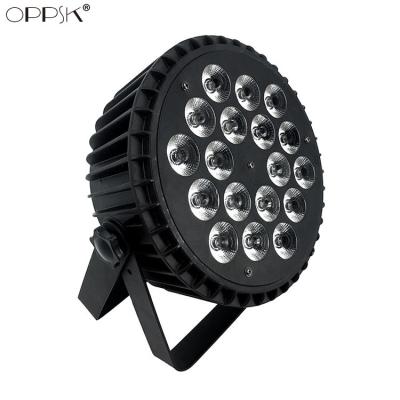 China Professional Operation 18x18W 6in1 RGBWAUV LED Stage Light Hex Sports Stadiums Silent Control DMX Light for sale