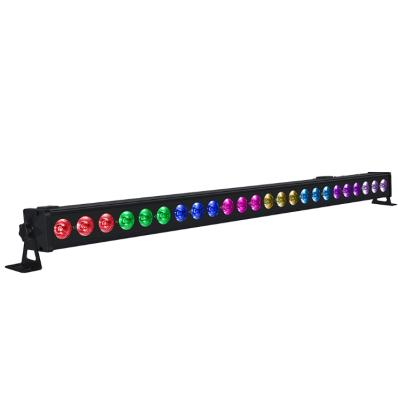 China Indoor Use 24x3W RGB 3in1 DMX LED Tricolor Battery Operated Wireless Indoor Wall Joint Up Lighting For Weddings for sale