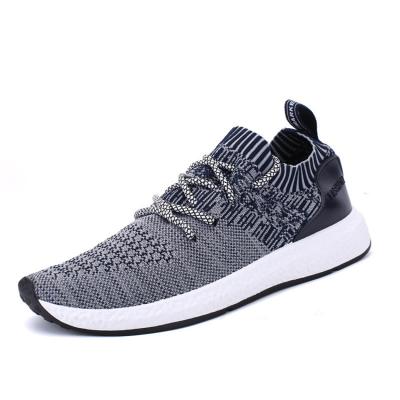 China 2018 Factory Price Breathable Popular Shoes Knit Slip On Men Sports Running Shoes for sale